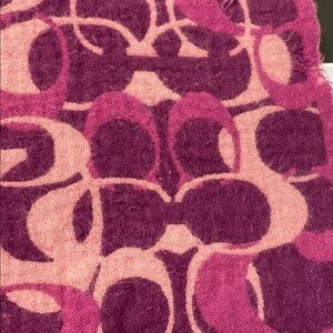Coach Pink and Purple Scarf